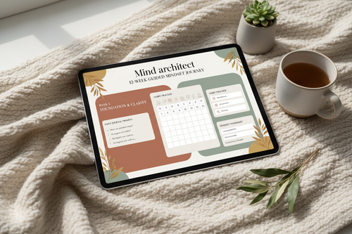12-Week Introspection Mastery digital workbook displayed on iPad